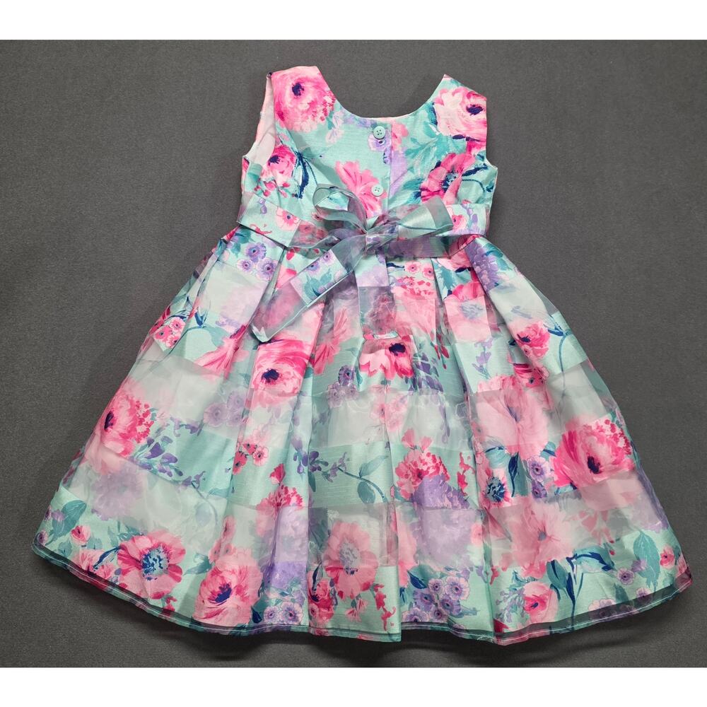 Jona Michelle Girls’ Special Occasion/Party Dress Floral Spring Wedding Size 3T - Picture 3 of 7